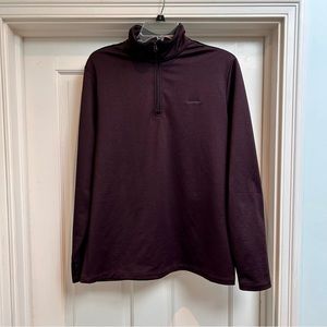 Calvin Klein Eggplant Quarter Zip Men’s Small